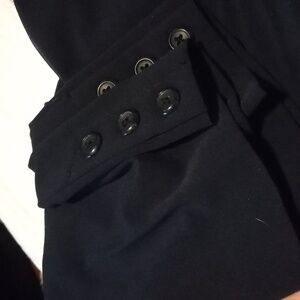 Kim Rogers size 8 black women's pants buttons on bottom cuff